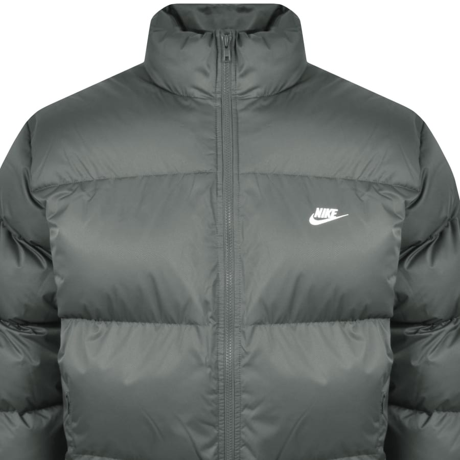 Nike Logo Puffer Jacket Grey